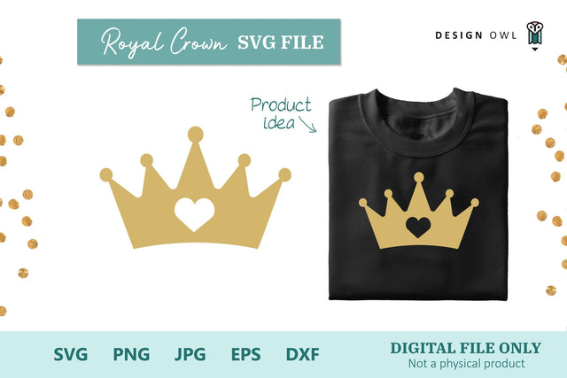 Crown SVG File SVG Design Owl 