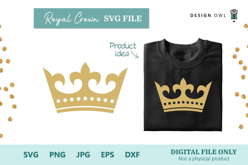 Crown SVG File SVG Design Owl 