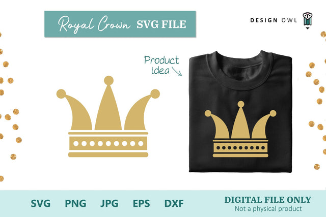 Crown SVG File SVG Design Owl 