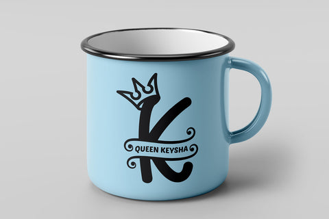 Crowned Split Alphabet Set A to Z SVG SVG Slim Studio 