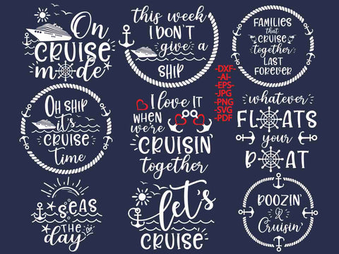 Cruise Bundle Svg | Cruise bundle cliparts | Cruise Svg | 372 files and 32 Cruise designs | Birthday Cruise Svg | Family Cruise SVG 1uniqueminute 