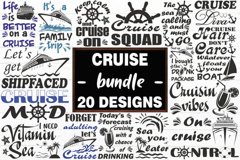 Cruise Bundle SVG cut file, Cruise Designs SVG SoMemorableDesigns 