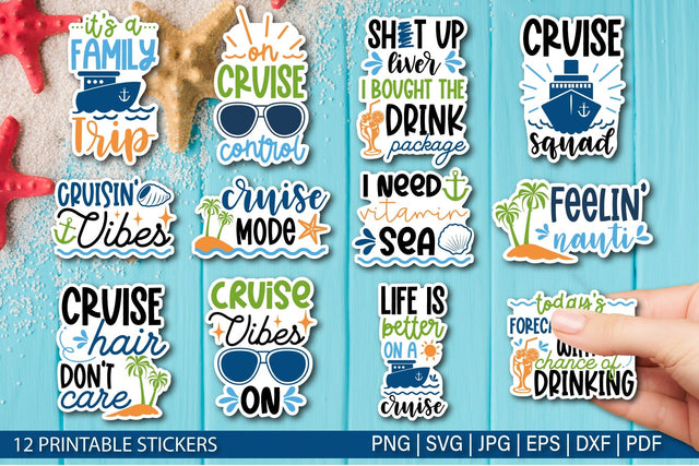 Cruise Bundle SVG | Printable Stickers for Cricut SVG TatiStudio 