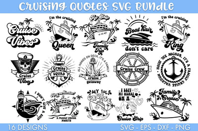 Cruise Cruising SVG Bundle PNG Cut file SVG Freeling Design House 