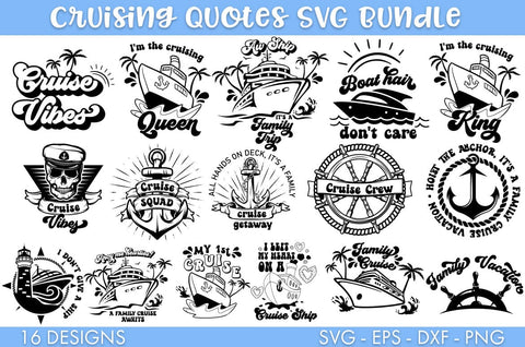 Cruise Cruising SVG Bundle PNG Cut file SVG Freeling Design House 
