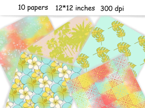 Cruise Digital Paper | Summer Pattern Bundle Digital Pattern GlamArtZhanna 