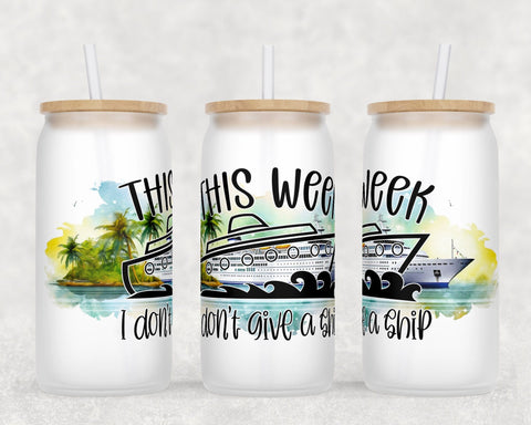 Cruise Libbey Glass Can Wraps, 16 Oz Glass Can Sublimation Designs, Cruise Glass Can PNG Files, Cruise Quotes Glass Can Wraps Sublimation HappyDesignStudio 