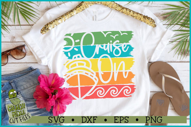 Cruise On Distressed Strips SVG File SVG Crunchy Pickle 