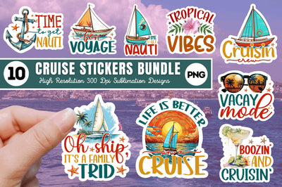 Cruise Printable Stickers Bundle Sublimation Regulrcrative 