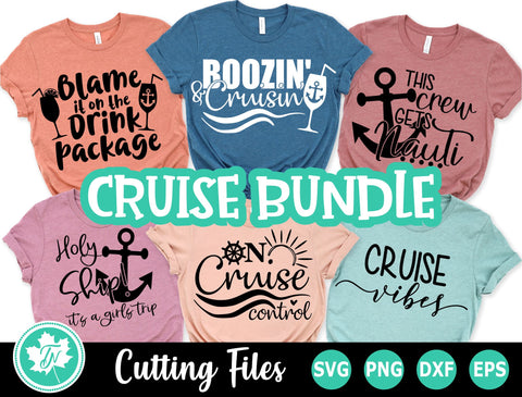 Cruise SVG Bundle - 6 Files Included - So Fontsy