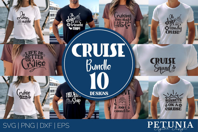 Cruise SVG Bundle | Cruise Ship Quotes SVG Bundle SVG Petunia Digital Design 