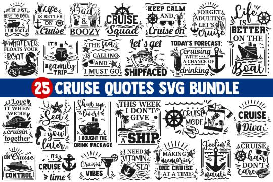 Cruise SVG Bundle, cruise ship svg, cruise shirts svg, anchor svg, boat svg, oh ship svg, oh ship its a family trip svg, cruise squad svg SVG James 
