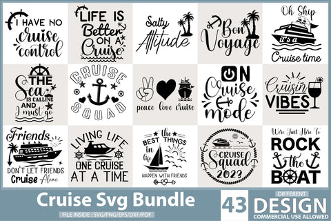 Cruise Svg Bundle SVG Creativeart88 