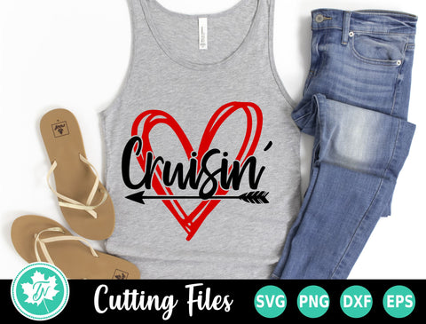 Cruise SVG | Cruisin' Scribble Heart SVG TrueNorthImagesCA 