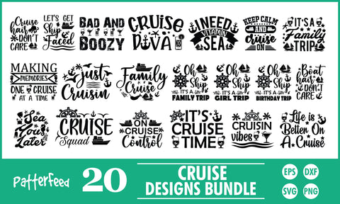 Cruise SVG Designs Bundle SVG PatternFeed8 