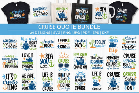 Cruise SVG DXF PNG Cut File Bundle SVG TatiStudio 