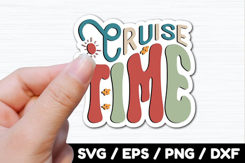 Cruise time Retro stickers SVG akazaddesign 