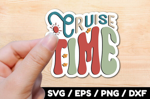 Cruise time Retro stickers SVG akazaddesign 
