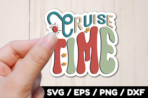 Cruise time Retro stickers SVG akazaddesign 