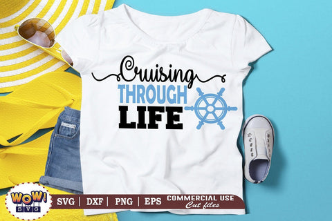 Cruising through life svg, Summer svg, Beach svg, Png, Dxf SVG Wowsvgstudio 