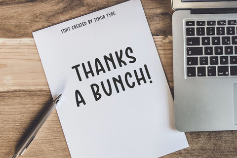 Crumble Bakery Font Timur type 