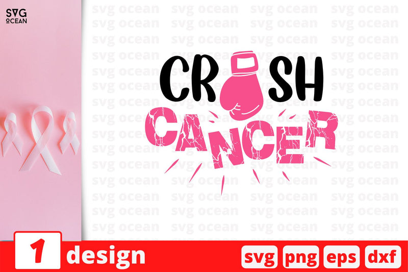 Crush Cancer SVG Cut File SVG SvgOcean 
