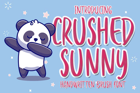 Crushed Sunny Font nearzz 