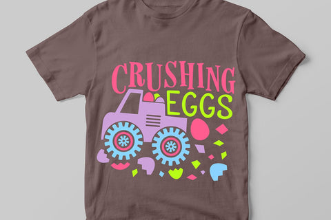 Crushing Eggs| Easter Monster Truck SVG Cutting Files. SVG CosmosFineArt 