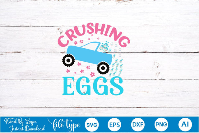 Crushing Eggs SVG Cut File SVGs,Quotes and Sayings,Food & Drink,On Sale, Print & Cut SVG DesignPlante 503 