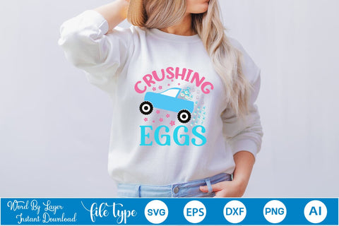 Crushing Eggs SVG Cut File SVGs,Quotes and Sayings,Food & Drink,On Sale, Print & Cut SVG DesignPlante 503 