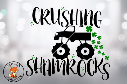 Crushing Shamrocks, St Patricks Day Cut File, svg png dxf SVG RedFoxDesignsUS 