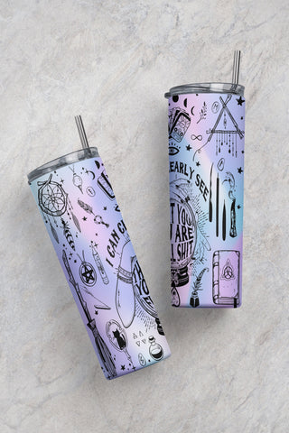 20 oz Skinny Tumbler Sublimation Design Template Glitter Blurred White  Straight Design Digital Download PNG