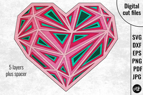 Crystal Heart SVG Angel on Empire 