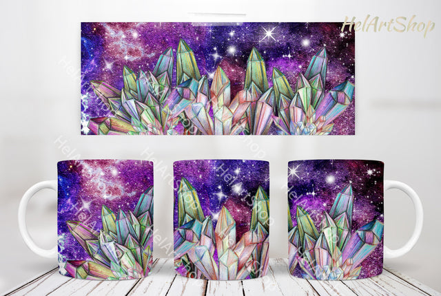Crystal Mug PNG, Celestial Mug Png, 11Oz Mug Sublimation Png Sublimation _HelArtShop_ 