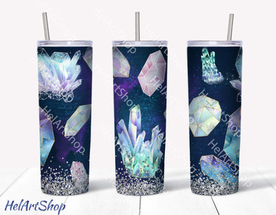 Crystal Tumbler PNG Sublimation, Celestial Tumbler PNG Sublimation _HelArtShop_ 