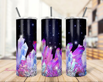 Crystals 20oz Tumbler Wrap PNG Download Sublimation TrendingDesign 