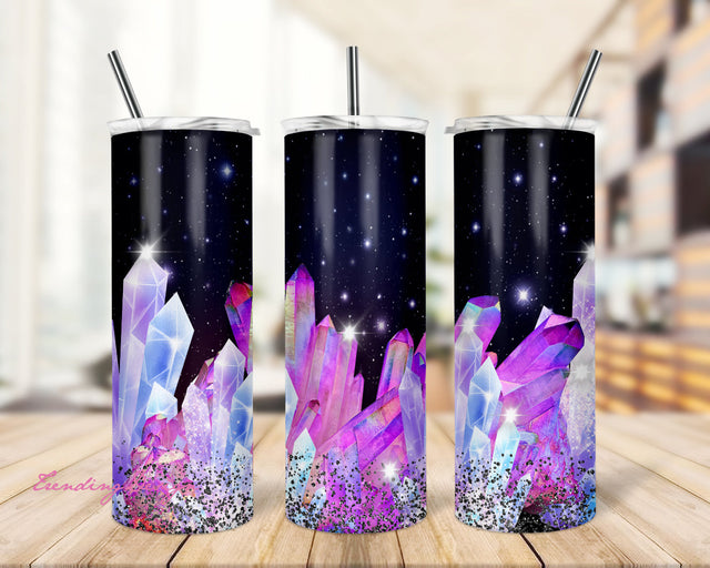 Crystals 20oz Tumbler Wrap PNG Download Sublimation TrendingDesign 