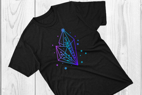 crystals gems and leaf, boho mystical SVG dadan_pm 