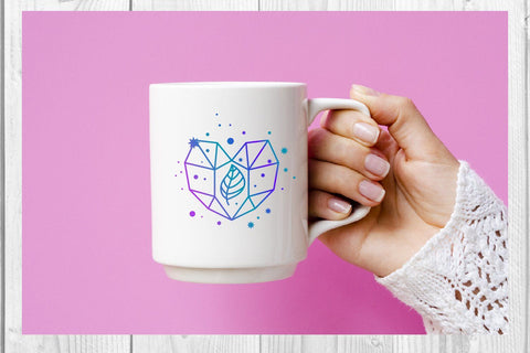 crystals gems and leaf, boho mystical SVG dadan_pm 