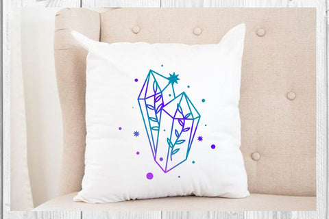 crystals gems and leaf, boho mystical SVG dadan_pm 