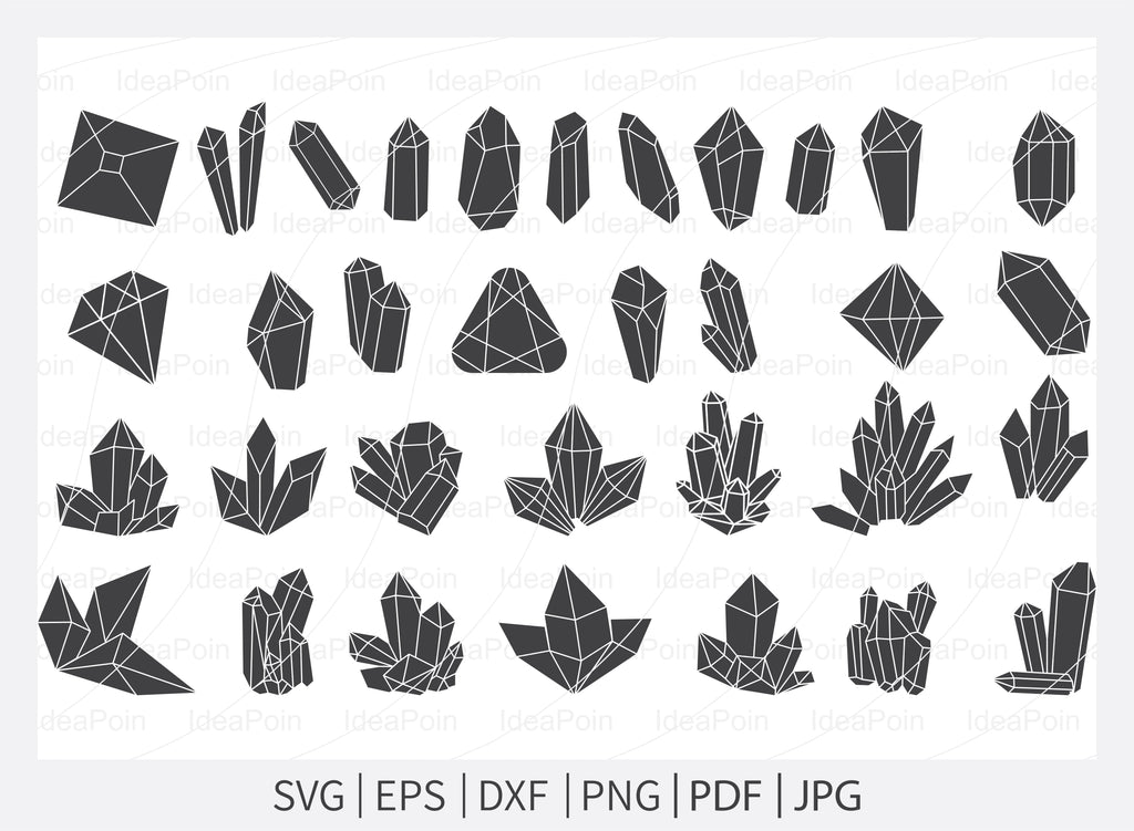 Crystals SVG, Crystal svg bundle, Crystal outnile svg, Witch svg,Witch ...