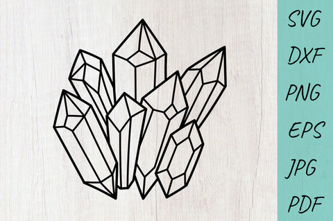 Crystals SVG, Diamond, Crystals Cut File SVG Irina Ostapenko 