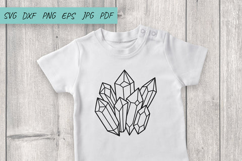 Crystals SVG, Diamond, Crystals Cut File SVG Irina Ostapenko 