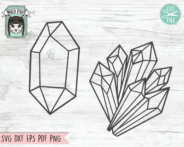 Crystals SVG Files, Crystal Cut File, Crystal Vector, Crystal Png, Crystal Dxf, Crystal Eps, Crystal Bundle SVG, Crystal Bunch SVG, Clipart SVG Wild Pilot 