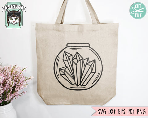 Crystals SVG Files, Potion Bottle SVG Cut File, Halloween SVG, Witchy svg, Witch svg, Witchcraft svg, Crystals Png, Crystals Clipart SVG Wild Pilot 