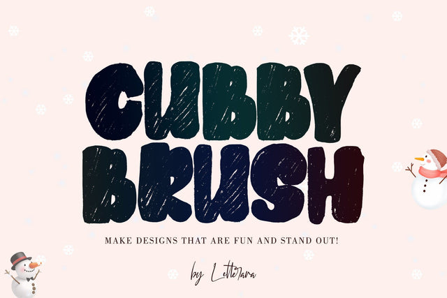 CUBBY BRUSH Font Letterara