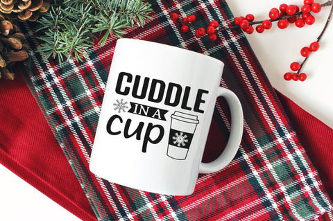 Cuddle In A Cup, Hot Cocoa SVG Design SVG futivesvg 