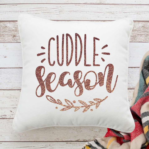 Cuddle Season - Fall Winter SVG for pillow or sign SVG Chameleon Cuttables 