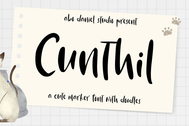 Cunthil Font Abo Daniel Studio 