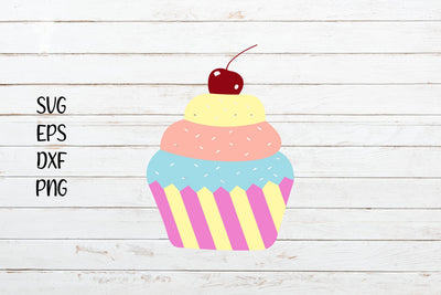 Cup Cake svg cut file SVG SmmrDesign 